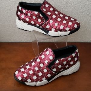 Pinko sequin sneakers shoes sz 39